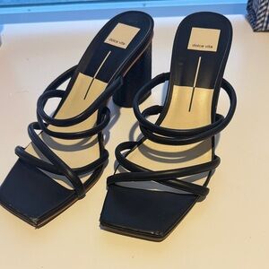 Dolce Vita Black Strappy Heels